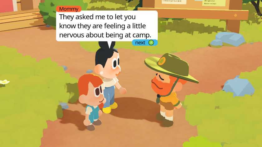 A child, a mother and a camp counselor in Find Your Words Fun Games That Won't Break The Bank