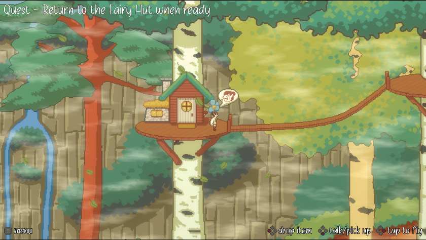 A fairy in a tree house in Fairy Springs