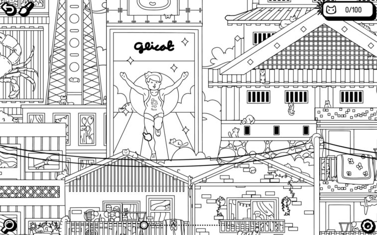 a black and white image of Osaka