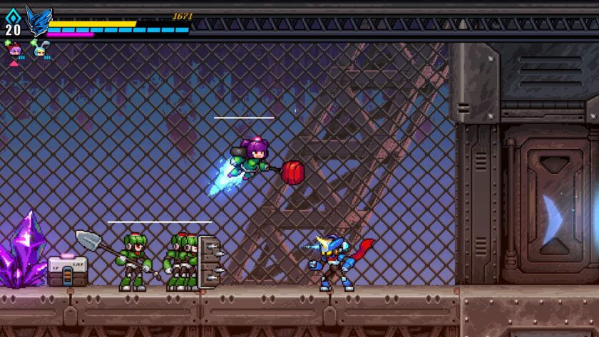 Super Alloy Crush lots of enemies