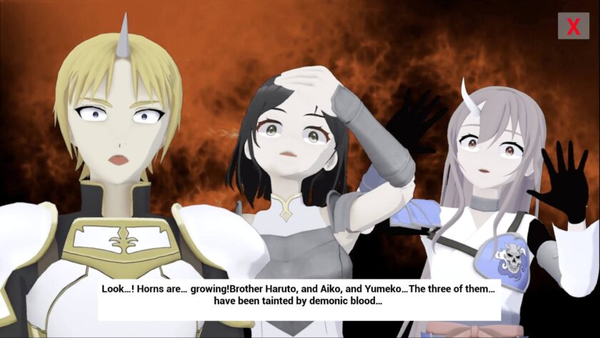 Mochiko the Samurai cutscene