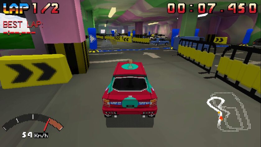 Parking Garage Rally Circuit inside car park