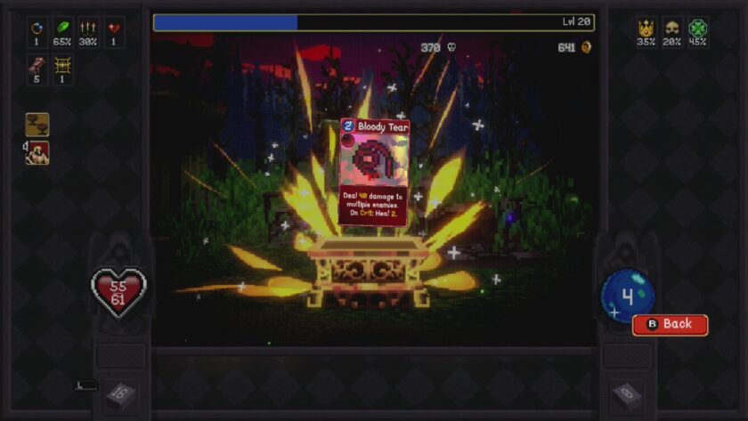 Vampire Crawlers opening chest