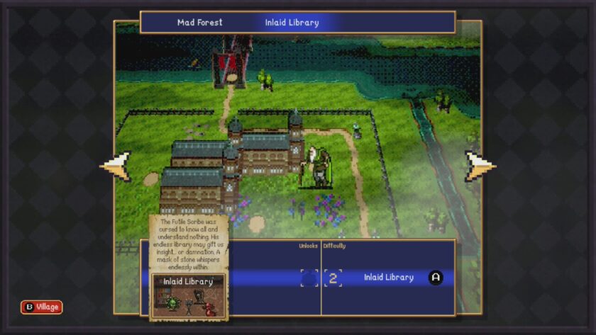 Vampire Crawlers map select