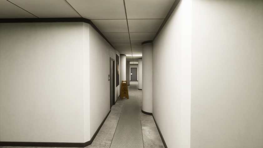 A hallway in Office Aberrations