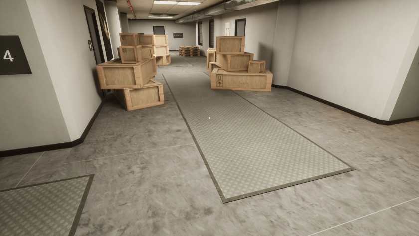 Wooden crates in Office Aberrations