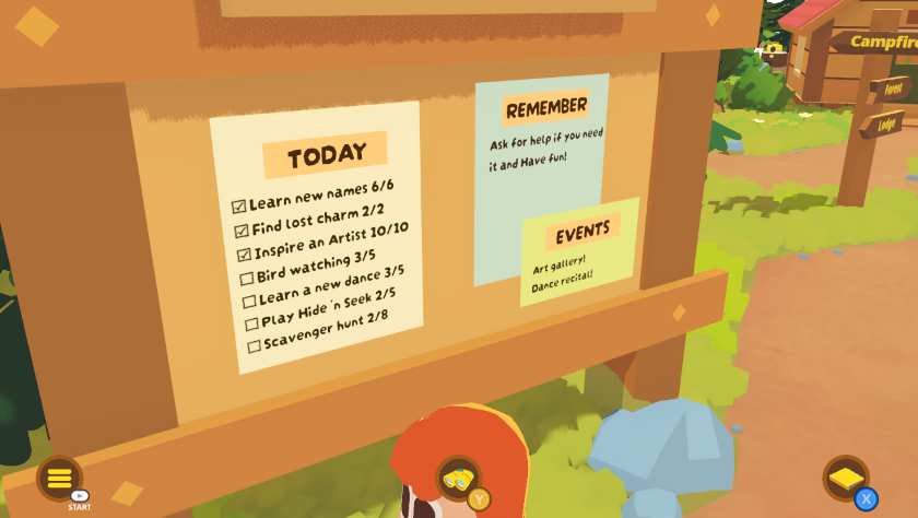 A bulletin board in Find Your Words Fun Games That Won't Break The Bank
