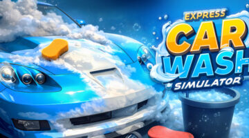 Express Car Wash Simulator logo and key art
