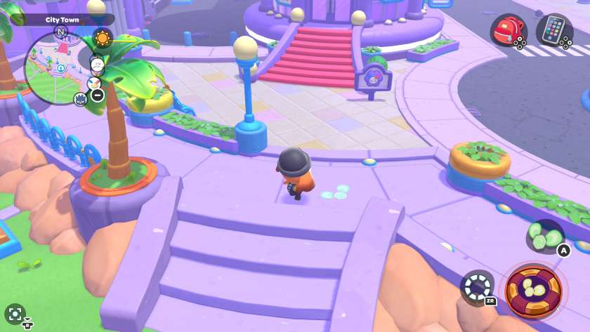 My character standing next to a pattern on the ground, which look like three green circles. Published on LadiesGamers