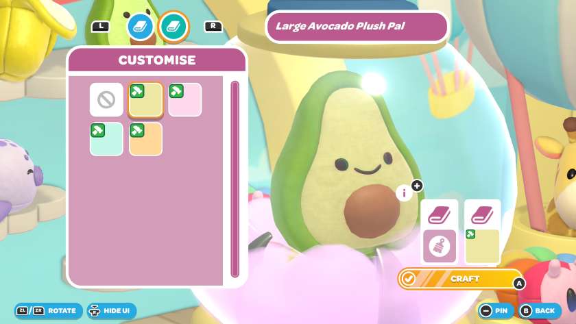 An avocado plush pal waiting to be customised. Published on LadiesGamers