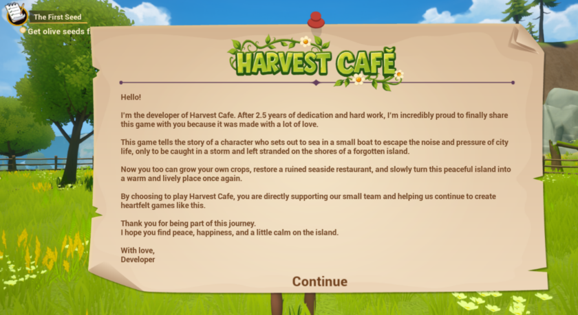 Harvest CaféSteam review