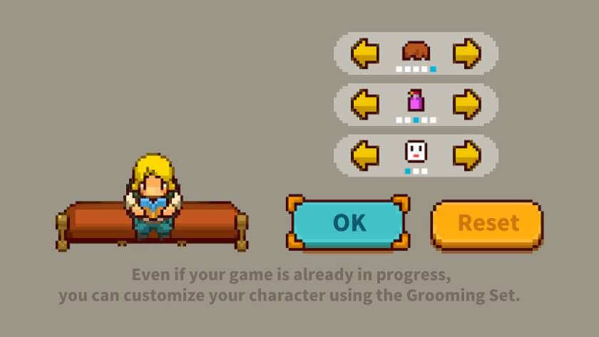 Character customisation menu. Published on LadiesGamers