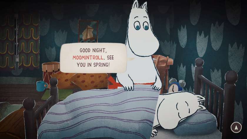 Moominmamma saying “Good night Moomintroll. See you in spring.” Published on LadiesGamers