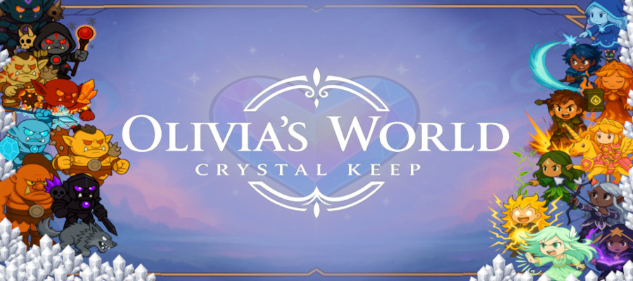 Oliva's World: Crystal Keep key art and logo