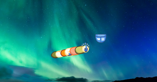 Deskworm on a desktop