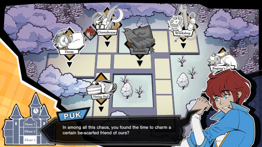 Arcadia Fallen II: your friends will banter among themselves while you explore the school