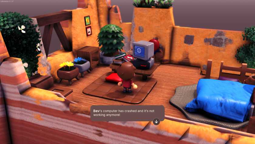 A child playing a video game in Littlelands