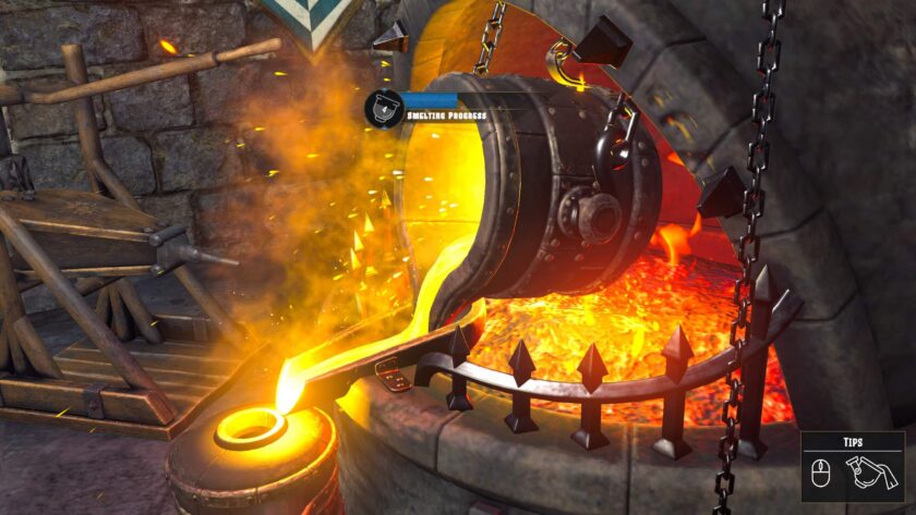 Medieval Crafter: Blacksmith smelting