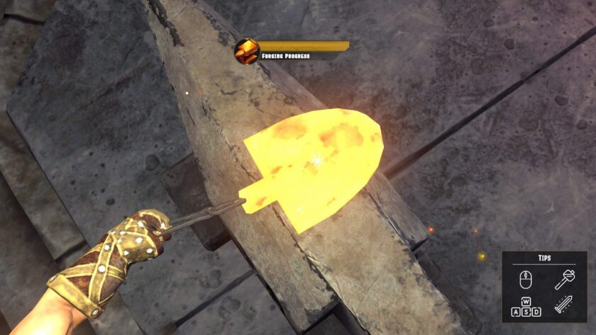 Medieval Crafter: Blacksmith hammering