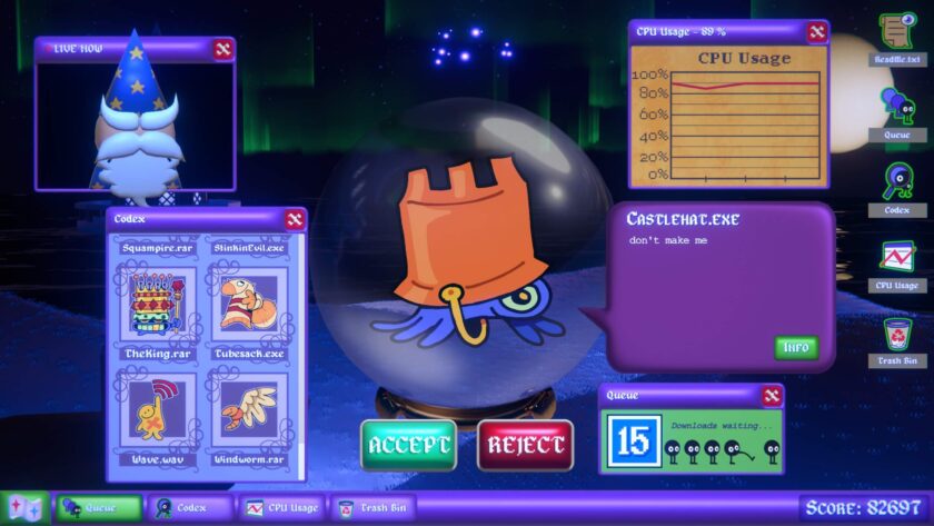 WizardWare checking the codex