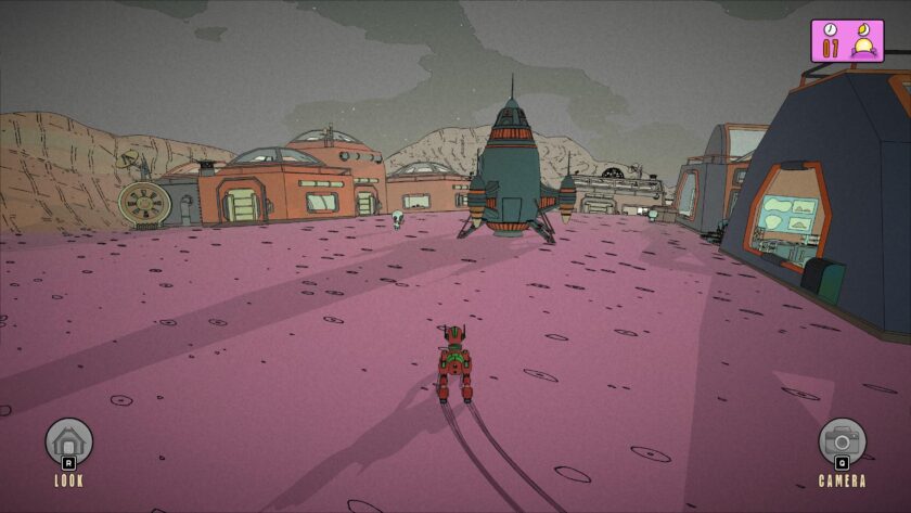 ROVA exploring the base