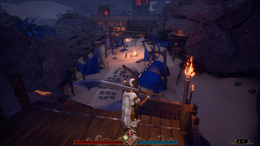 Serpent's Gaze looking out on the level
