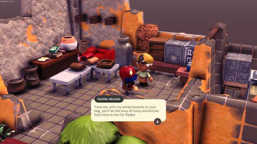 Interacting with an NPC in LIttlelands