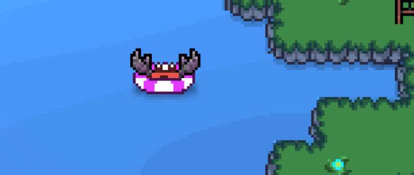 A floating crab in Crabgrass