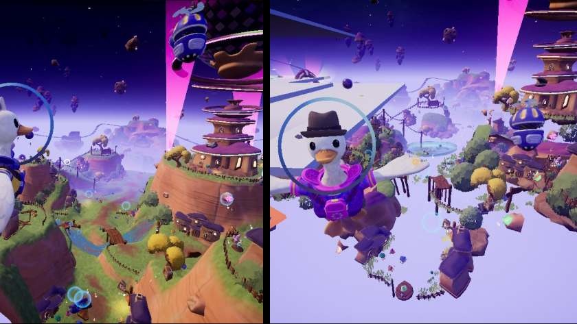 Side by side photomontage of the landscape, showing the vanished ground. Published on LadiesGamers