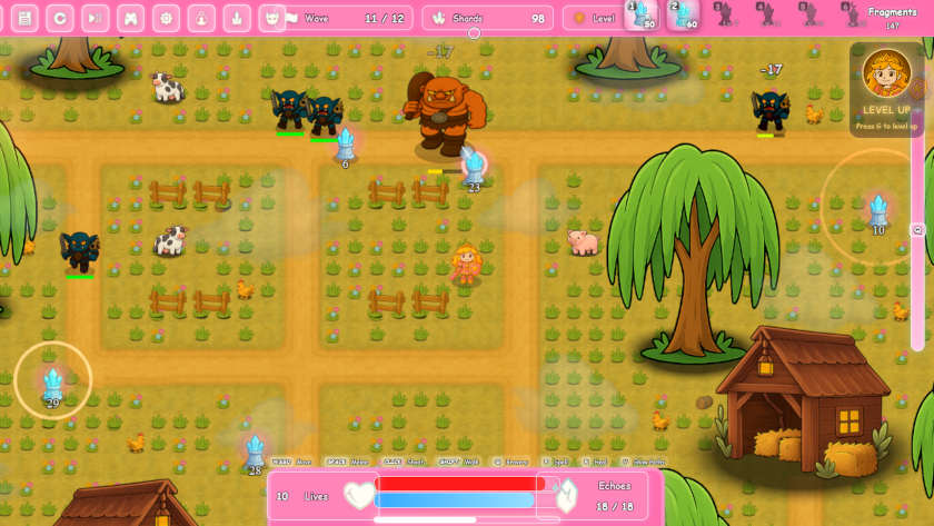 Goblins are attacking in Olivia's World: Crystal Keep.