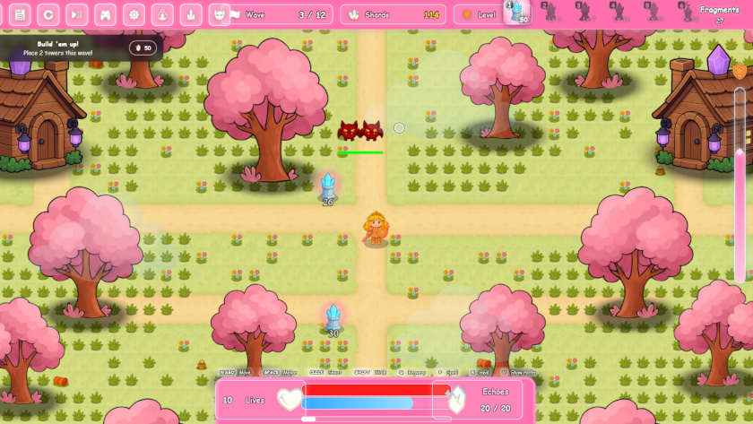 Bats are attacking in Olivia's World: Crystal Keep.