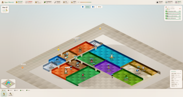 Spa World gameplay