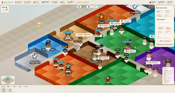 Spa World gameplay