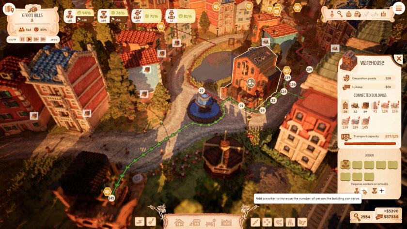Screenshot from Town to City, published on LadiesGamers