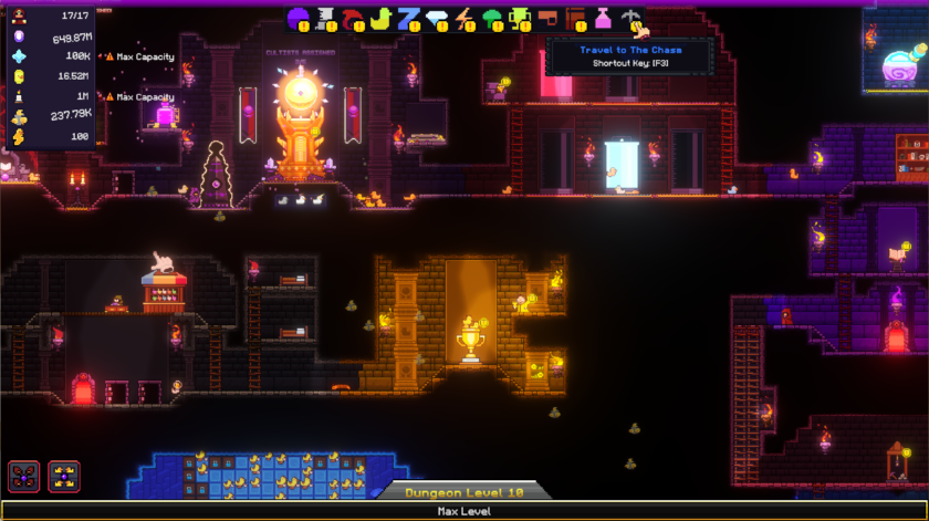 All Hail the Orb: as the game map gets bigger, the fast travel bar becomes more useful