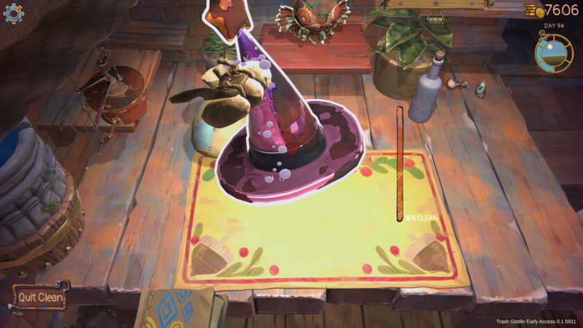 cleaning a wizard hat
