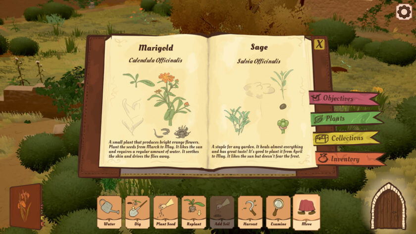 Screenshot for video game The Abbess Garden, published on LadiesGamers