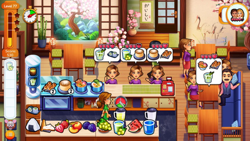 an interior of a Japanese restaurant
