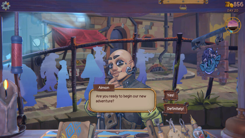 a bald man asking us if we are ready for a new adventure