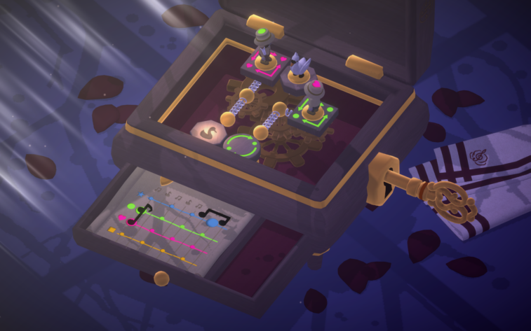Swan Song: a puzzle that incorporates moving platforms, rotational platforms, and hunter enemies to evade.
