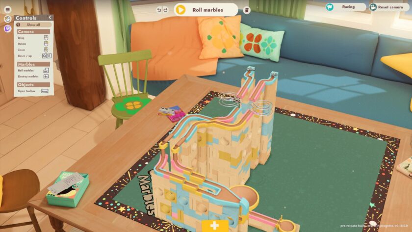Cozy Marbles racing run