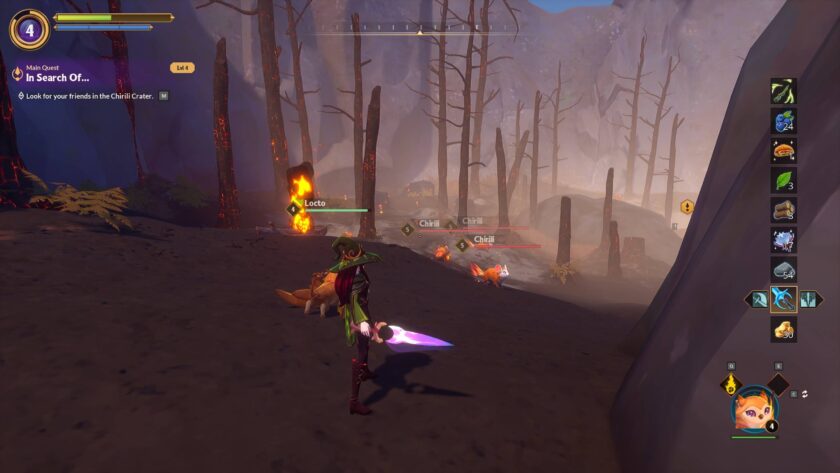 Witchspire fiery forest