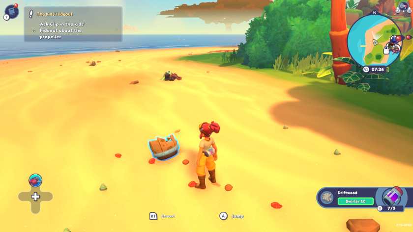 Some debris on a beach in Lou's Lagoon