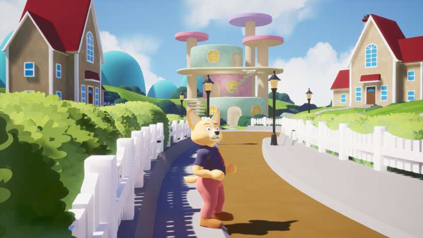 A neighborhood in Captain Corgi: Planetary Problem Solver