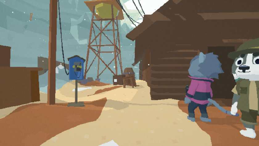 A blue phone in The Well's Blessing