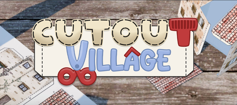 Cutout Village key art and logo.