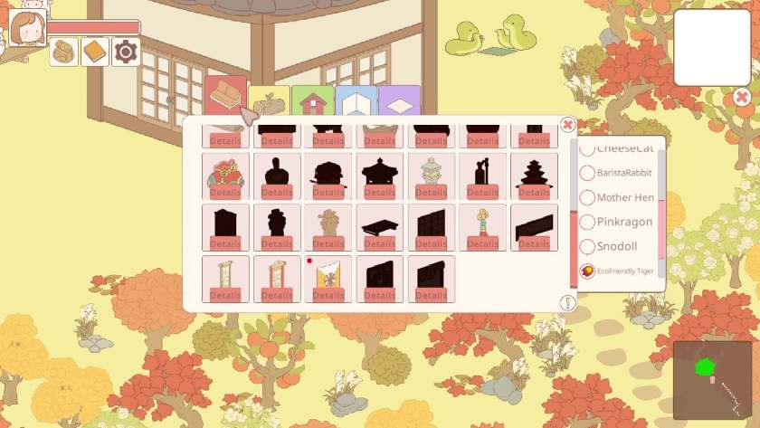 The crafting menu, showing over 20 items to craft. Published on LadiesGamers