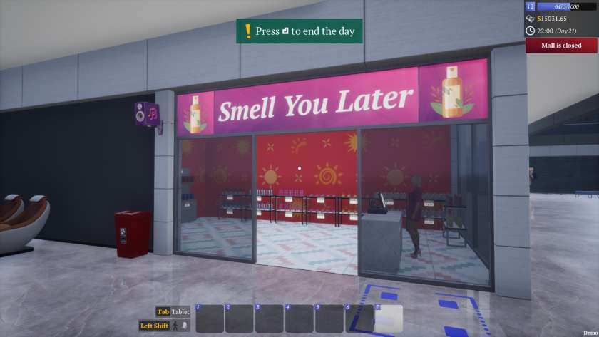 A store in a mall is called Smell You Later in Mall Together.