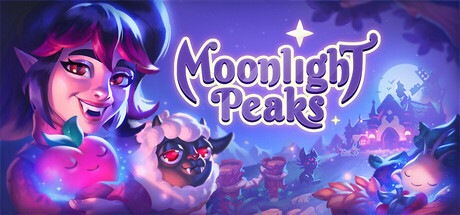 Promotional image for video game Moonlight Peaks, published on LadiesGamers.com