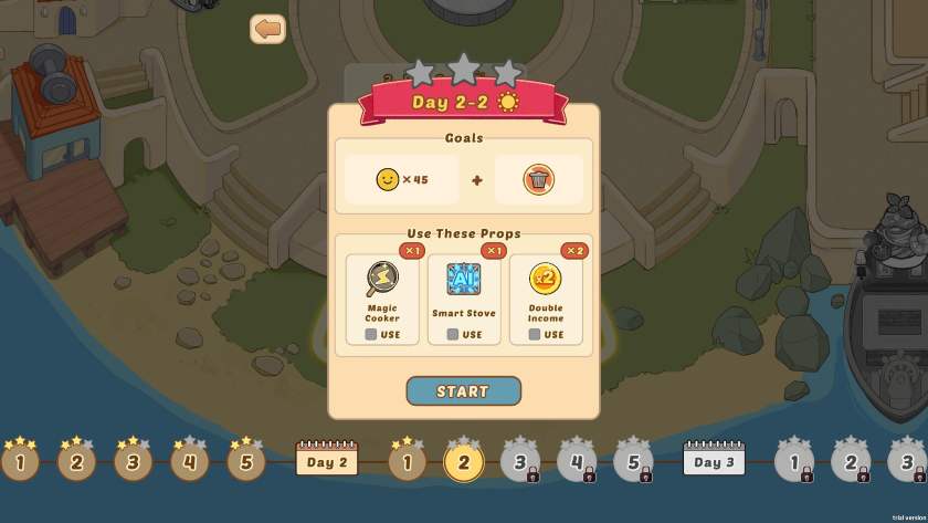 A menu of items you can use to speed up your machines, get more money, and other buffs in Purr-fect Chef: Kitchen Chaos.